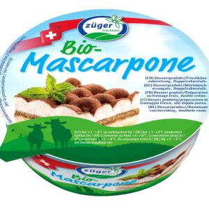 MASCARPONE O SMAKU WANILIOWYM BIO 250 g - ZUGER