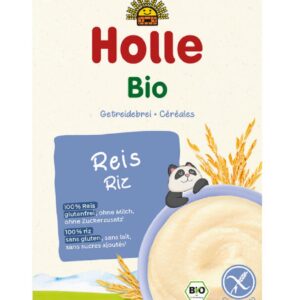 KASZKA RYŻOWA BEZ DODATKU CUKRÓW BEZGLUTENOWA OD 5 MIESIĄCA BIO 250 g - HOLLE