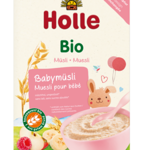 KASZKA ZBOŻOWA MUSLI MALINA - JABŁKO - BANAN BEZ DODATKU CUKRÓW OD 6 MIESIĄCA DEMETER BIO 250 g - HOLLE