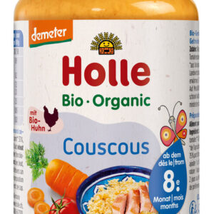 WARZYWA Z KURCZAKIEM I KASZĄ KUSKUS OD 8 MIESIĄCA DEMETER BIO 220 g (SŁOIK) - HOLLE