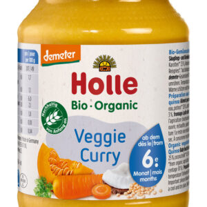 WARZYWNE CURRY BEZ DODATKU CUKRÓW BEZGLUTENOWE OD 6 MIESIĄCA DEMETER BIO 190 g (SŁOIK) - HOLLE