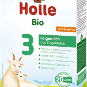 MLEKO KOZIE 3 NASTĘPNE DLA NIEMOWLĄT PO 6 MIESIĄCU DEMETER BIO 400 g - HOLLE