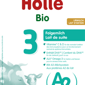 MLEKO A2 KROWIE 3 NASTĘPNE DLA NIEMOWLĄT PO 6 MIESIĄCU BIO 400 g - HOLLE