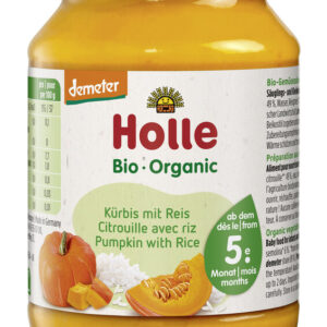 DYNIA - RYŻ BEZ DODATKU CUKRÓW BEZGLUTENOWE OD 5 MIESIĄCA DEMETER BIO 190 g (SŁOIK) - HOLLE