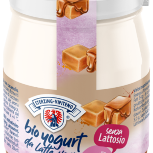 JOGURT KARMELOWY Z MLEKA SIENNEGO BEZ LAKTOZY BEZGLUTENOWY BIO 150 g (SŁOIK) - STERZING-VIPITENO