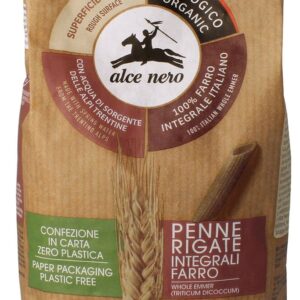 MAKARON (Z PŁASKURKI RAZOWY) PENNE BIO 500 g - ALCE NERO