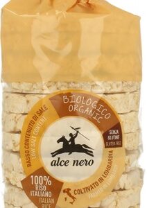 WAFLE RYŻOWE PEŁNOZIARNISTE BEZGLUTENOWE BIO 100 g - ALCE NERO