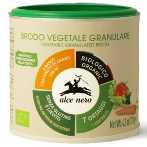 BULION WARZYWNY GRANULOWANY BEZGLUTENOWY BIO 120 g - ALCE NERO