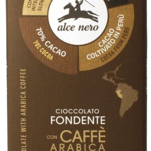 CZEKOLADA GORZKA Z KAWĄ FAIR TRADE BEZGLUTENOWA BIO 50 g - ALCE NERO