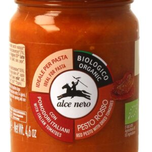 PESTO CZERWONE Z SUSZONYCH POMIDORÓW BIO 130 g - ALCE NERO