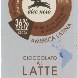CZEKOLADA MLECZNA FAIR TRADE BIO 100 g - ALCE NERO