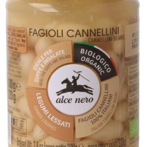 FASOLA CANNELLINI W ZALEWIE BIO 300 g (220 g) (SŁOIK) - ALCE NERO