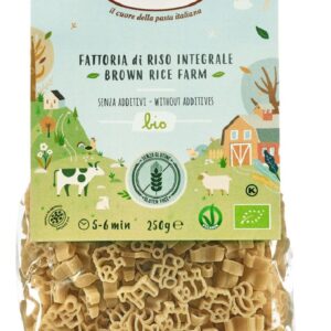 MAKARON (RYŻOWY RAZOWY) FARMA BEZGLUTENOWY BIO 250 g - DALLA COSTA