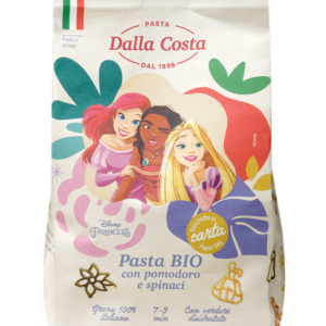 MAKARON (SEMOLINOWY TRÓJKOLOROWY) DISNEY PRINCESS BIO 300 g - DALLA COSTA