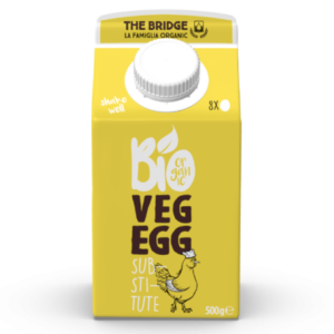 ROŚLINNY ZAMIENNIK 8 JAJ W PŁYNIE BEZGLUTENOWY BIO 500 g - THE BRIDGE
