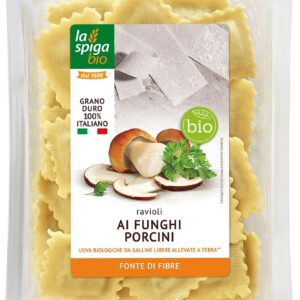 RAVIOLI ŚWIEŻE Z JAJKIEM I BOROWIKAMI BIO 250 g - LA SPIGA
