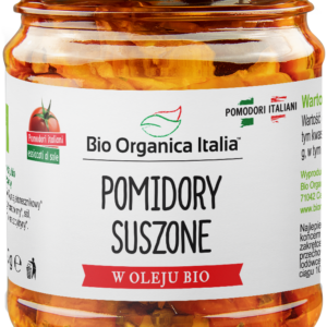 POMIDORY SUSZONE W OLEJU BIO 190 g (120 g) (SŁOIK) - BIO ORGANICA ITALIA