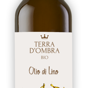 OLEJ LNIANY TŁOCZONY NA ZIMNO BIO 250 ml - TERRA D'OMBRA