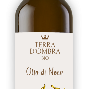 OLEJ Z ORZECHÓW WŁOSKICH TŁOCZONY NA ZIMNO BIO 250 ml - TERRA D'OMBRA