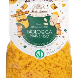 MAKARON (KUKURYDZIANO - RYŻOWY) DLA DZIECI RURKA MINI BEZGLUTENOWY BIO 250 g - PASTA NATURA