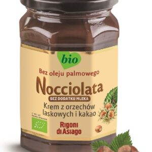 KREM WEGAŃSKI Z ORZECHÓW LASKOWYCH I KAKAO BEZGLUTENOWY BIO 250 g - RIGONI DI ASIAGO (NOCCIOLATA)