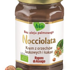 KREM Z ORZECHÓW LASKOWYCH I KAKAO BEZGLUTENOWY BIO 250 g - RIGONI DI ASIAGO (NOCCIOLATA)