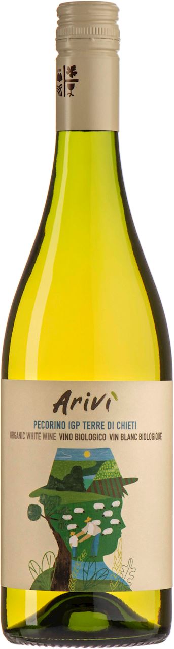 WINO BIAŁE WYTRAWNE PECORINO BIO 0,75 L (WŁOCHY) - ARIVI