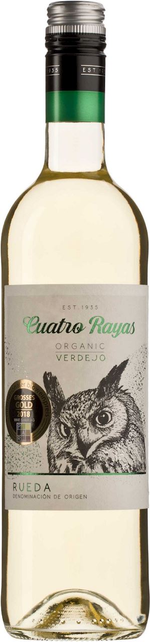 WINO BIAŁE WYTRAWNE VERDEJO BIO 750 ml - CUATRO RAYAS