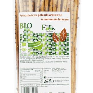 PALUSZKI ORKISZOWE PEŁNOZIARNISTE Z SIEMIENIEM LNIANYM BIO 150 g - ENVOY