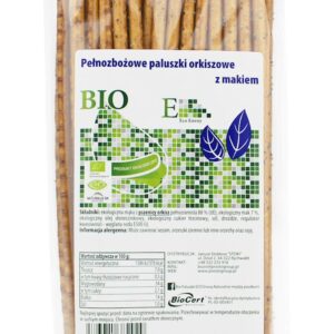 PALUSZKI ORKISZOWE PEŁNOZIARNISTE Z MAKIEM BIO 150 g - ENVOY