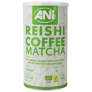 KAWA ROZPUSZCZALNA ARABICA Z REISHI I MATCHĄ BIO 100 g - ANI
