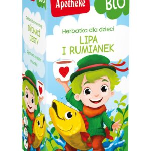 HERBATKA DLA DZIECI - LIPA, RUMIANEK I MIĘTA BIO (20 x 1,5 g) 30 g - APOTHEKE