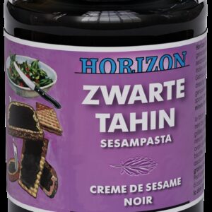 TAHINI CZARNE (PASTA SEZAMOWA Z CZARNEGO SEZAMU) BEZGLUTENOWE BIO 350 g - HORIZON