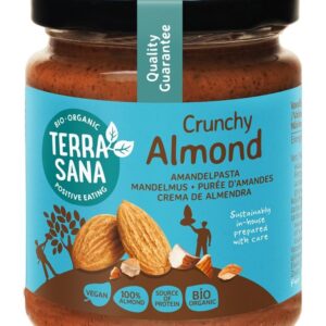 KREM Z MIGDAŁÓW PRAŻONYCH 100 % CRUNCHY BIO 250 g - TERRASANA