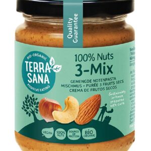 KREM ORZECHOWY MIX (3 ORZECHY) BIO 250 g - TERRASANA