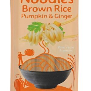 MAKARON (RYŻOWY RAZOWY Z DYNIĄ I IMBIREM) NOODLE SPAGHETTI BEZGLUTENOWY BIO 250 g - TERRASANA