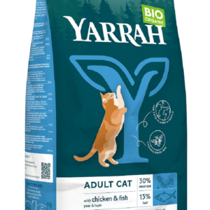 (DLA KOTA DOROSŁEGO) KARMA Z KURCZAKIEM I RYBĄ BIO 800 g - YARRAH