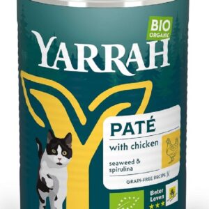 (DLA KOTA DOROSŁEGO) PASZTET Z KURCZAKA Z ALGAMI MORSKIMI BIO 400 g - YARRAH