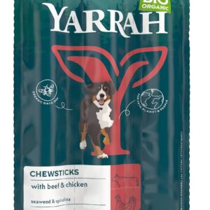 (DLA PSA) PRZYSMAK - PAŁECZKI WOŁOWE Z ALGAMI MORSKIMI BIO (3 szt.) 33 g - YARRAH