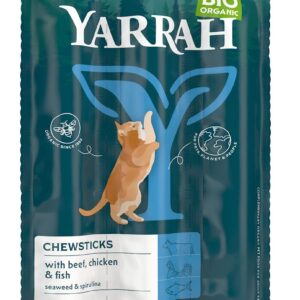 (DLA KOTA) PRZYSMAK - PAŁECZKI Z WOŁOWINĄ I RYBĄ BIO (3 x 5 g) 15 g - YARRAH