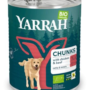 (DLA PSA) KARMA Z WOŁOWINĄ, POKRZYWĄ I POMIDOREM BIO 820 g - YARRAH