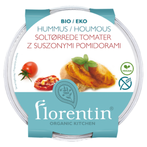 HUMMUS Z SUSZONYMI POMIDORAMI BEZGLUTENOWY BIO 170 g - FLORENTIN