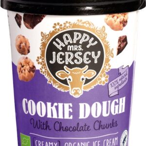 LODY WANILIOWE Z KAWAŁKAMI CIASTEK I CZEKOLADY BIO 500 ml - HAPPY MRS. JERSEY