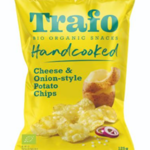 CHIPSY ZIEMNIACZANE O SMAKU SEROWO - CEBULOWYM WEGAŃSKIE BIO 125 g - TRAFO