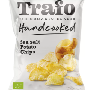 CHIPSY ZIEMNIACZANE CIENKO KROJONE Z SOLĄ MORSKĄ BIO 125 g - TRAFO