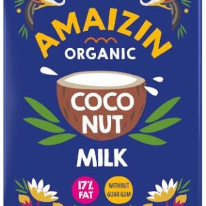 COCONUT MILK - NAPÓJ KOKOSOWY BEZ GUMY GUAR (17 % TŁUSZCZU) BIO 500 ml (KARTON) - AMAIZIN
