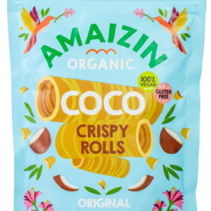 RURKI WAFLOWE KOKOSOWE BEZGLUTENOWE BIO 140 g - AMAIZIN