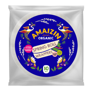 PAPIER NA SPRING ROLLSY I SAJGONKI BEZGLUTENOWY BIO (10 szt.) 100 g - AMAIZIN