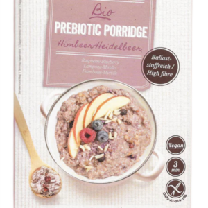 OWSIANKA BŁONNIKOWA Z MALINAMI I BORÓWKAMI BEZ DODATKU CUKRÓW BEZGLUTENOWA BIO 350 g - VERIVAL